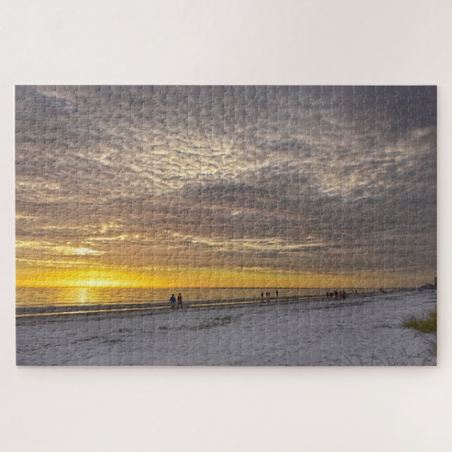 Puzzle Cirrocumulus Nuages à Fort Myers Beach Sunset, FL (Horizontal)