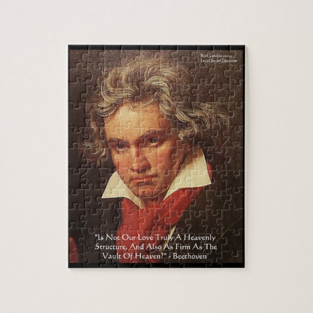 Puzzle Citation d'amour Beethoven "Of Heaven" Jigsaw Puzz (Vertical)
