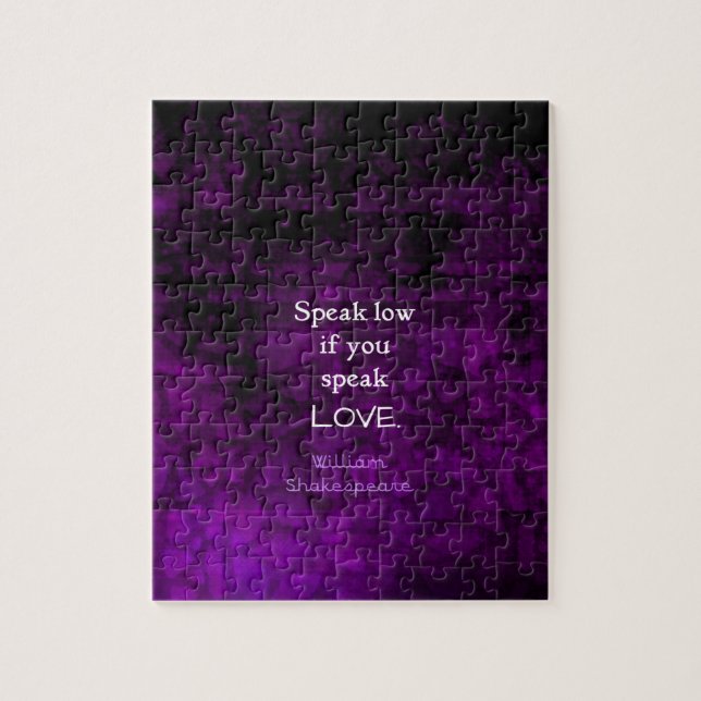 Puzzle Citation d'AMOUR romantique inspirée de Shakespear (Vertical)