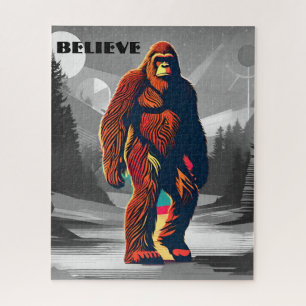 Puzzle Citation de Bigfoot colorée magique : Croyants