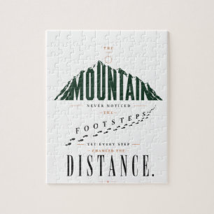Puzzle Citation de distance de pas de montagne