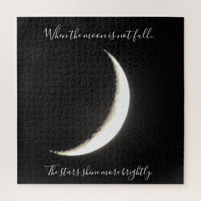 Puzzle Citation de la lune Sliver of the Moon Challenging (Vertical)