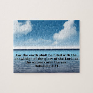 Puzzle Citation de vers de bible de Habakkuk 214