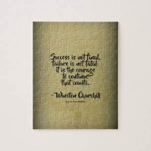 Puzzle Citation de Winston Churchill ; succès