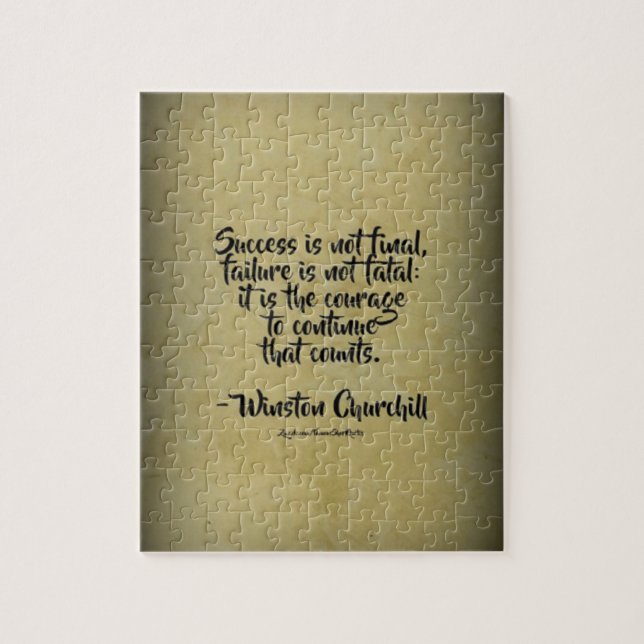 Puzzle Citation de Winston Churchill ; succès (Vertical)