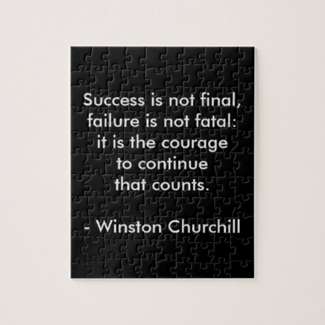Puzzle Citation de Winston Churchill ; succès (Vertical)