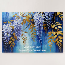 Citation Inspirante de Glycine Bleue Personnalisée
