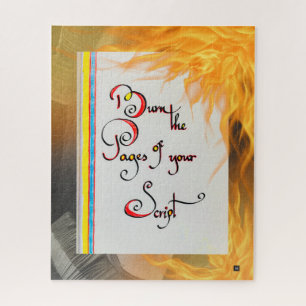 Puzzle Citation inspirante Graver les pages de votre scri