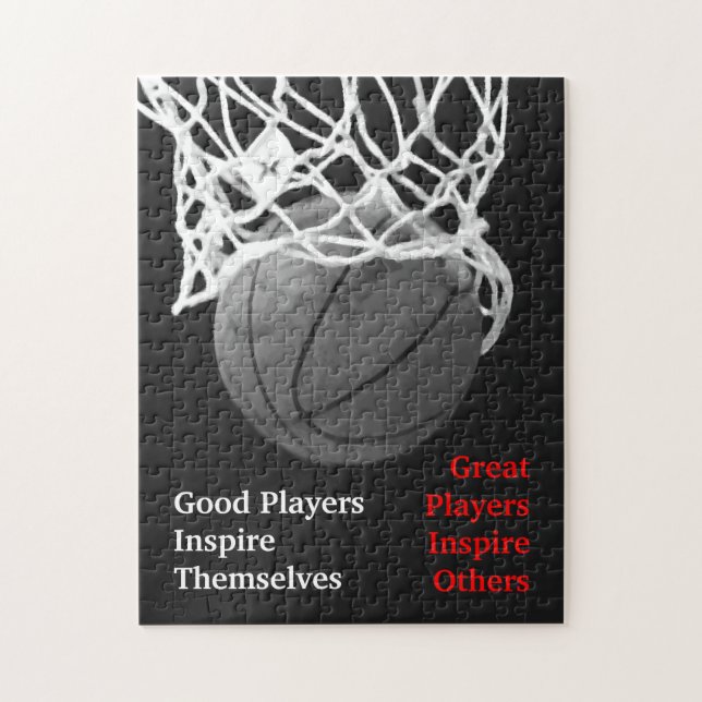 Puzzle Citation Inspirationnelle Basketball Inspiration J (Vertical)