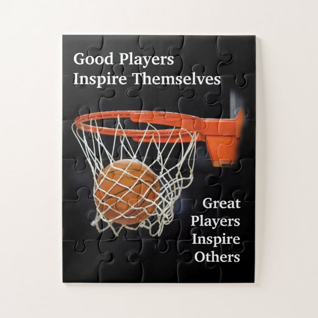 Puzzle Citation Inspirationnelle Basketball Inspiration J (Vertical)
