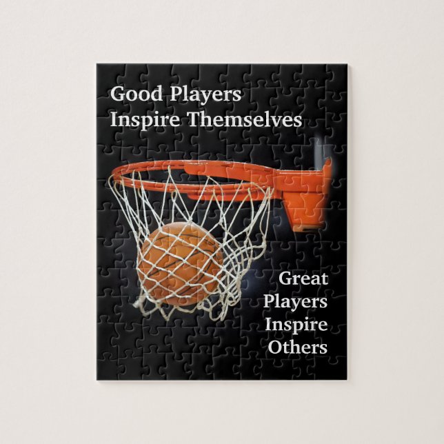 Puzzle Citation Inspirationnelle Basketball Inspiration J (Vertical)