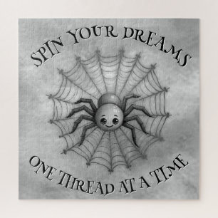 Puzzle Citation Inspirationnelle de l'araignée mignonne M