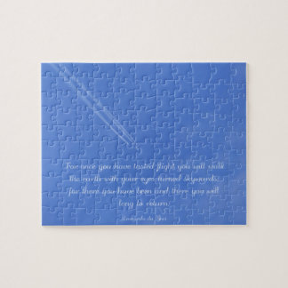 Puzzle Citation inspirée de vol de Leonardo da Vinci