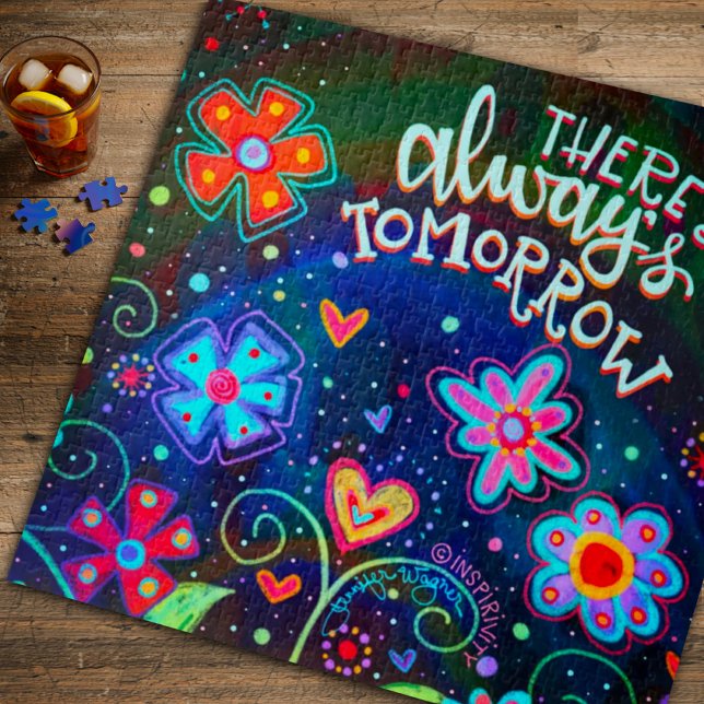 Puzzle Citation Motivationnelle du coeur floral amusant u (Créateur téléchargé)