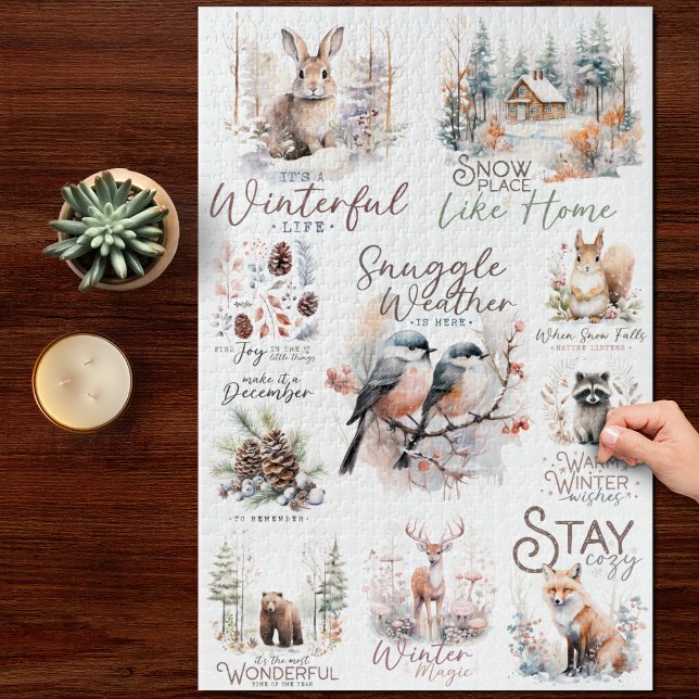 Puzzle Citations de Noël des bois douillettes et traditio (Créateur téléchargé)