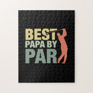 Puzzle Citations grand-père   Best Papa By Par Golf