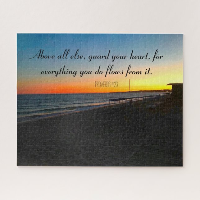 Puzzle Citations inspirantes Bible Verse Christian Jigsaw (Horizontal)