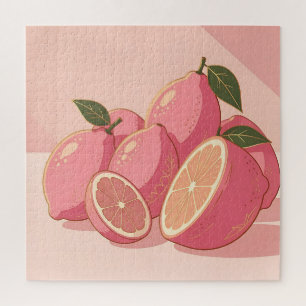 Puzzle Citron Rose Moderne Féminin