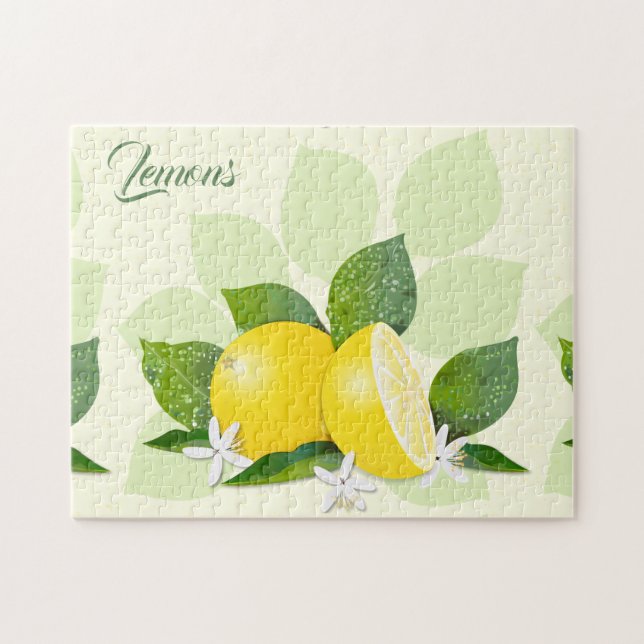 Puzzle Citrons Agrumes Fruit Jardin botanique floral (Horizontal)