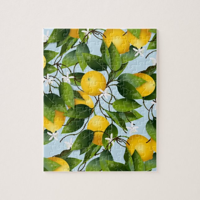 Puzzle Citrons Agrumes Fruit Jardin Floral (Vertical)