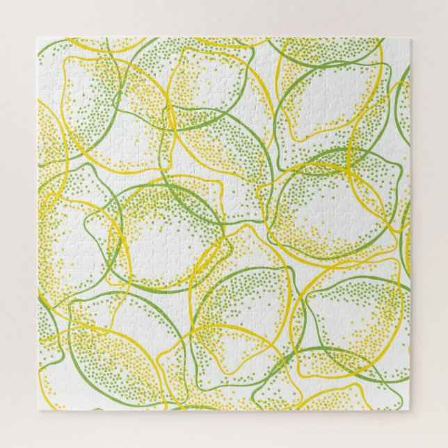 Puzzle Citrons et Limes : Motif frais. (Vertical)