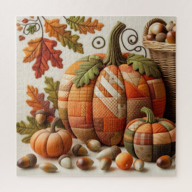 Puzzle Citrouille de Patchwork (Vertical)