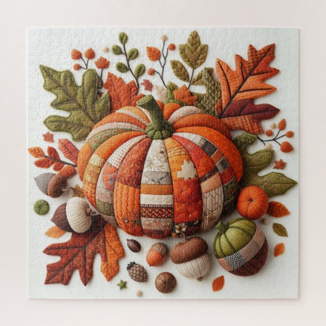 Puzzle Citrouille de Patchwork (Vertical)