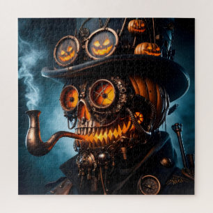 Puzzle Citrouille Jack-O-Lantern Steampunk Gothique Hallo