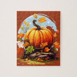 Puzzle citrouille pour enfants