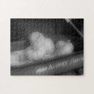 Puzzle Citrouilles En Wagon En Noir Et Blanc
