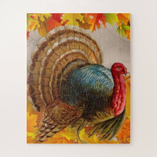 Puzzle citrouilles feuilles de Turquie (Vertical)