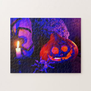 Puzzle Citrouilles néon