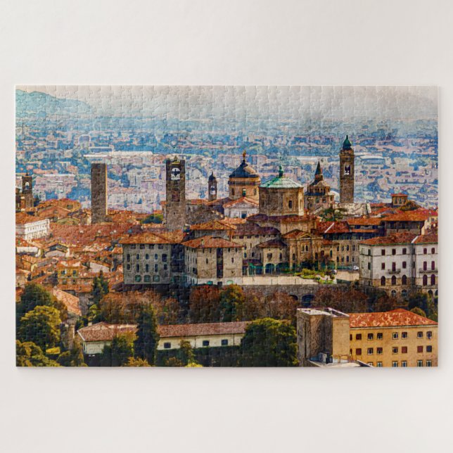 Puzzle Citta Alta à Bergamo, Italie (Horizontal)