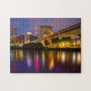 Puzzle Cityscape Cleveland Tourism City Midwest City Skyl
