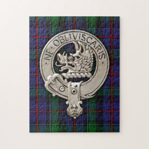 Puzzle Clan Campbell Crest et Cawdor Tartan