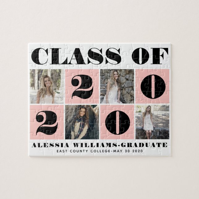 Puzzle Classe de typographie audacieuse de 2020 photo col (Horizontal)