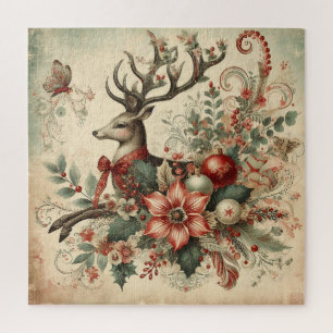 Puzzle classique des cerfs de Noël