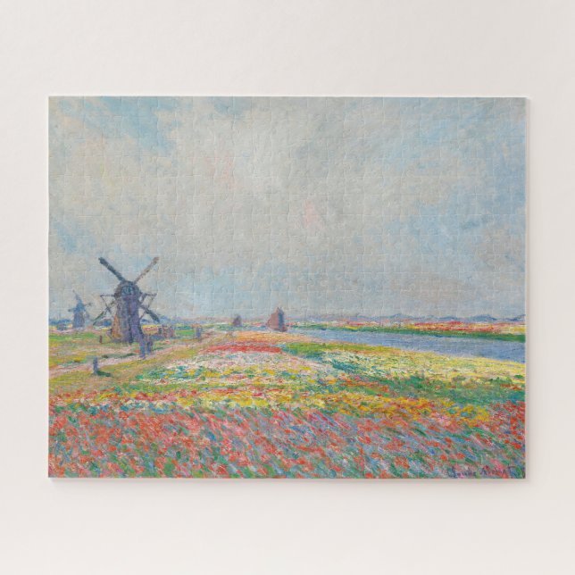 Puzzle Claude Monet - Champs de tulipe près de La Haye (Horizontal)