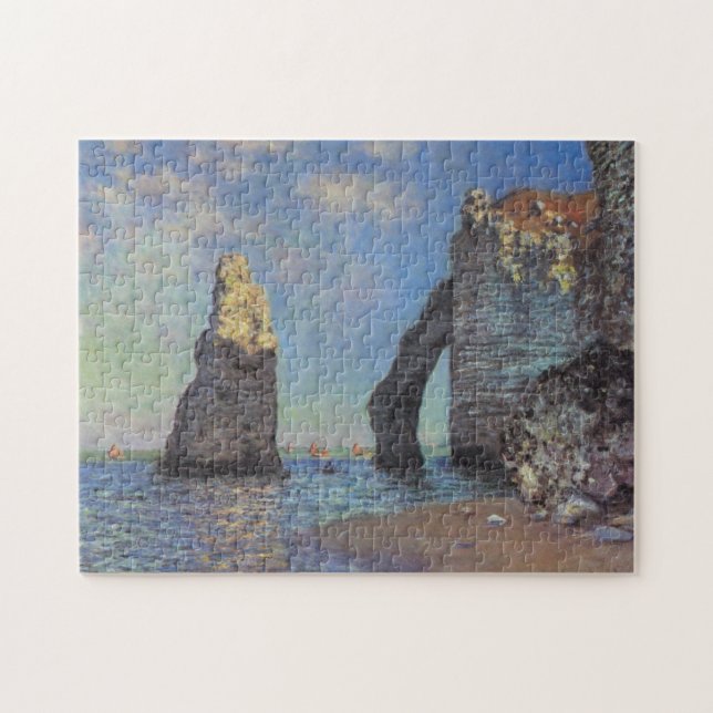 Puzzle Claude Monet Cliffs at Etretat Impressionist Paint (Horizontal)