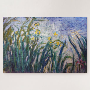 Puzzle Claude Monet - Iris jaunes et violets