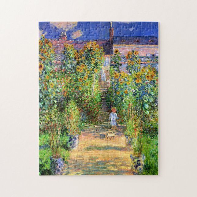 Puzzle Claude Monet : Jardin du Monet à Vétheuil (Vertical)