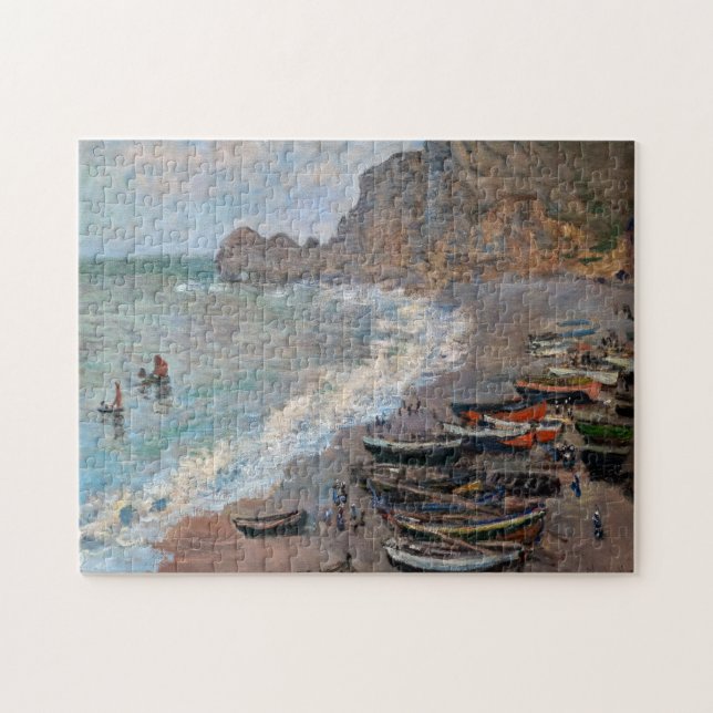 Puzzle Claude Monet - La plage d'Etretat (Horizontal)