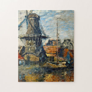 Puzzle Claude Monet - Le Moulin À Vent Sur Le Grach Onbek