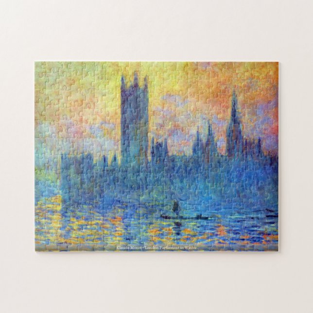 Puzzle Claude Monet - le Parlement de Londres en hiver (Horizontal)