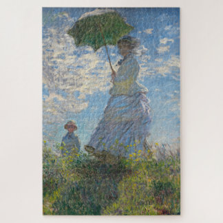 Puzzle Claude Monet Peinture de dame avec parasol