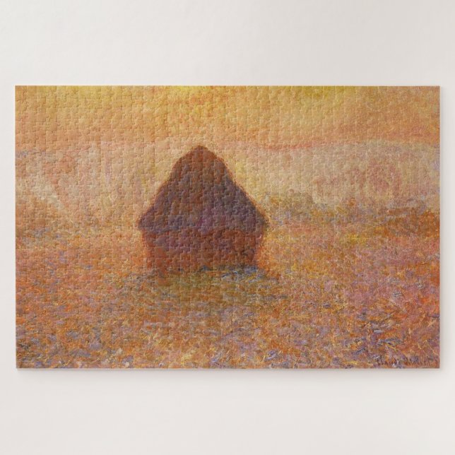 Puzzle Claude Monet’s Grainstack, Sun in the Mist (1891) (Horizontal)