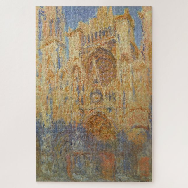 Puzzle Claude Monet’s Rouen Cathedral, Facade (Sunset) (Vertical)