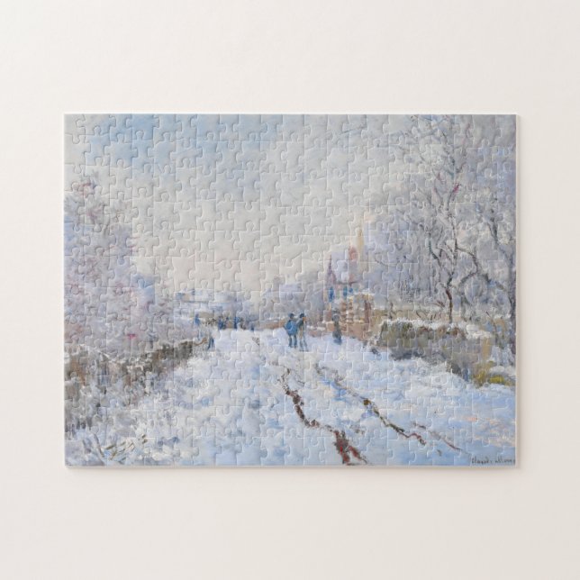 Puzzle Claude Monet - Scène de neige à Argenteuil (Horizontal)