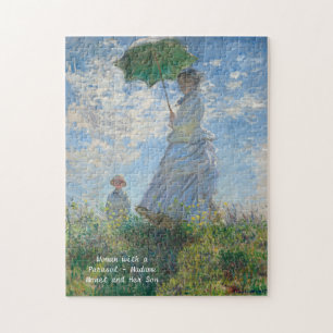 PUZZLE: Claude Monet Woman with a Parasol Madame  Jigsaw Puzzle