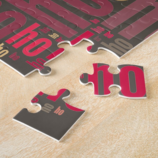 Puzzle Claus mot du Père Noël Ho Ho Ho (Côté)